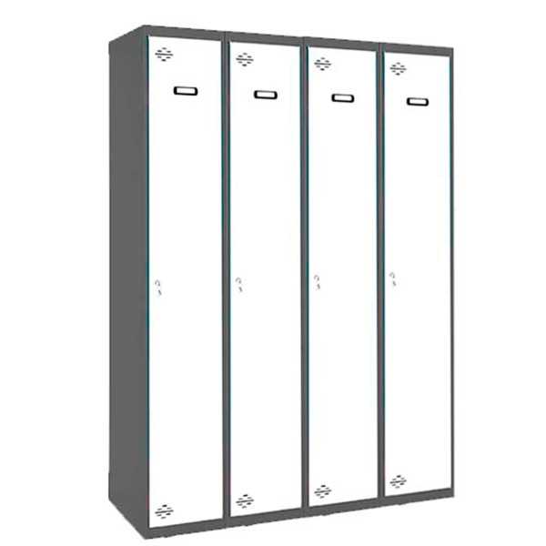 Taquilla 1800x1200x500 SIMONLOCKER PROFESIONAL SINGLE 4/4 300 (1200) AN/BL marca SIMONRACK