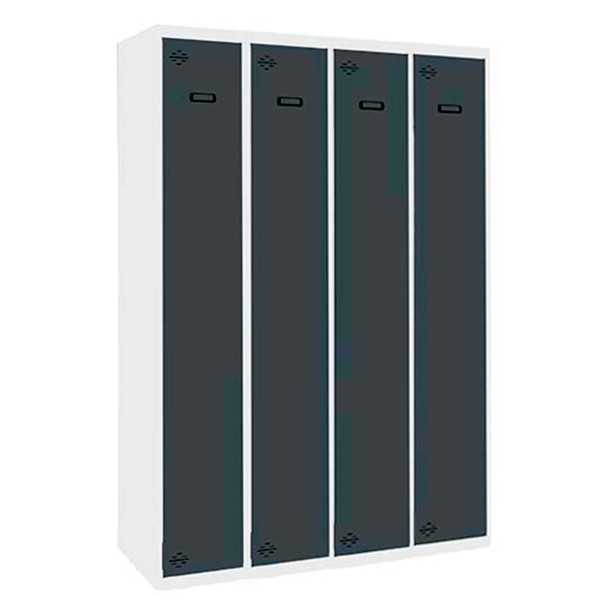 Taquilla 1800x1200x500 SIMONLOCKER PROFESIONAL SINGLE 4/4 300 (1200) BL/AN marca SIMONRACK
