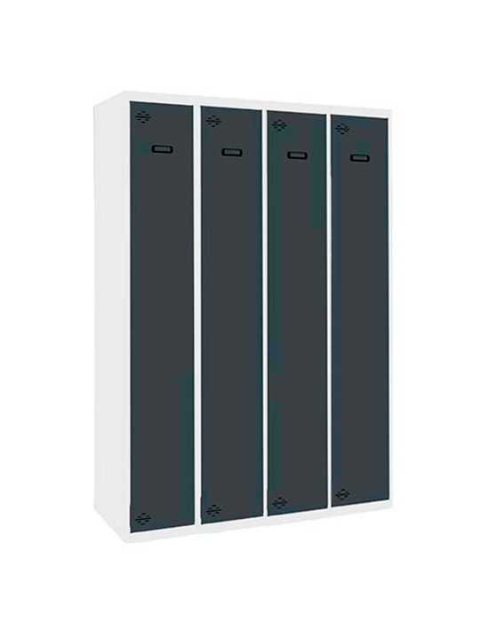 Taquilla 1800x1200x500 SIMONLOCKER PROFESIONAL SINGLE 4/4 300 (1200) BL/AN marca SIMONRACK