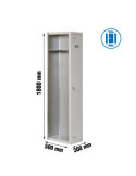 Taquilla 1800x300x500 SIMONLOCKER PROFESIONAL SINGLE 1/1 300 ADDI GRIS marca SIMONRACK