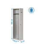 Taquilla 1800x400x500 SIMONLOCKER PROFESIONAL SINGLE 1/1 400 ADDI GRIS marca SIMONRACK