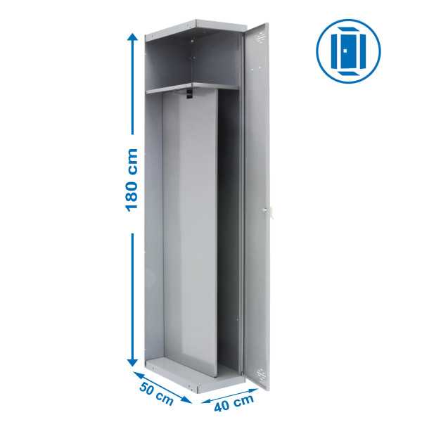Taquilla 1800x400x500 SIMONLOCKER PROFESIONAL SINGLE-DIV 1/1 400 ADDI GRIS marca SIMONRACK