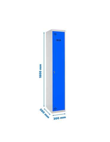 Taquilla 1800x300x500 SIMONLOCKER PROFESIONAL SINGLE 1/1 300 INI GR/AZ marca SIMONRACK