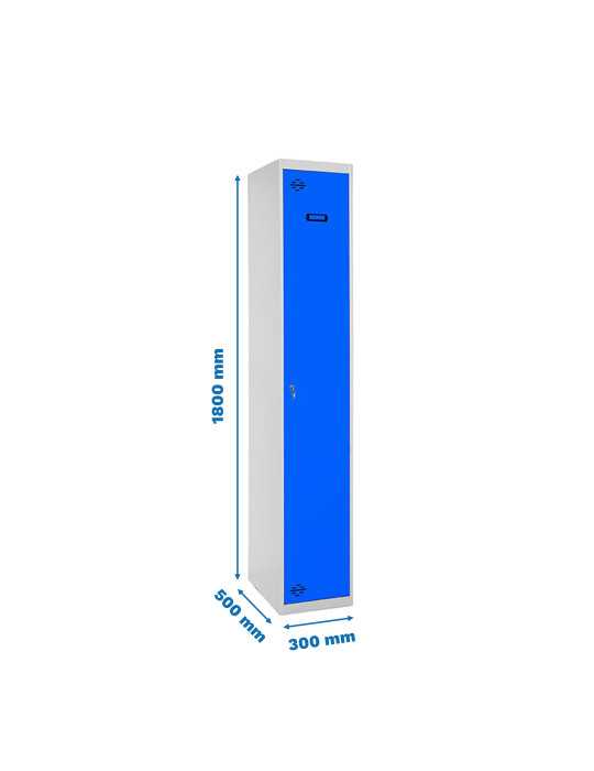 Taquilla 1800x300x500 SIMONLOCKER PROFESIONAL SINGLE 1/1 300 INI GR/AZ marca SIMONRACK