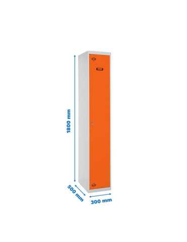 Taquilla 1800x300x500 SIMONLOCKER PROFESIONAL SINGLE 1/1 300 INI GR/NA marca SIMONRACK