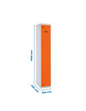 Taquilla 1800x300x500 SIMONLOCKER PROFESIONAL SINGLE 1/1 300 INI GR/NA marca SIMONRACK