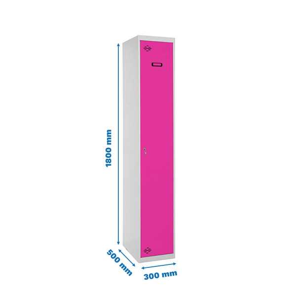 Taquilla 1800x300x500 SIMONLOCKER PROFESIONAL SINGLE 1/1 300 INI GR/RS marca SIMONRACK