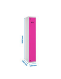 Taquilla 1800x300x500 SIMONLOCKER PROFESIONAL SINGLE 1/1 300 INI GR/RS marca SIMONRACK