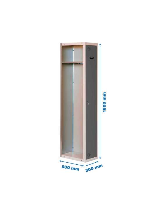 Taquilla 1800x300x500 SIMONLOCKER PROFESIONAL SINGLE 1/1 300 ADDI GR/AN marca SIMONRACK