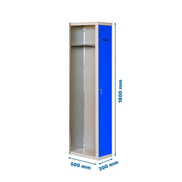 Taquilla 1800x300x500 SIMONLOCKER PROFESIONAL SINGLE 1/1 300 ADDI GR/AZ marca SIMONRACK
