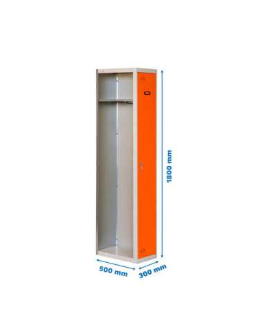 Taquilla 1800x300x500 SIMONLOCKER PROFESIONAL SINGLE 1/1 300 ADDI GR/NA marca SIMONRACK