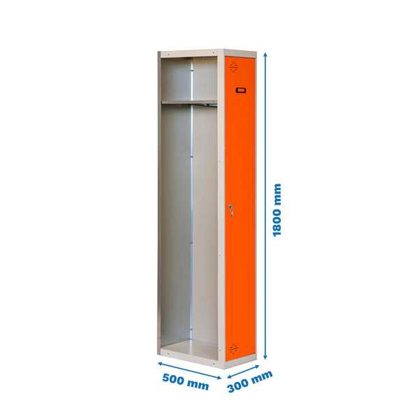 Taquilla 1800x300x500 SIMONLOCKER PROFESIONAL SINGLE 1/1 300 ADDI GR/NA marca SIMONRACK