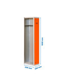 Taquilla 1800x300x500 SIMONLOCKER PROFESIONAL SINGLE 1/1 300 ADDI GR/NA marca SIMONRACK
