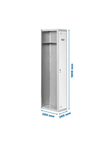 Taquilla 1800x300x500 SIMONLOCKER PROFESIONAL SINGLE 1/1 300 ADDI GR/BL marca SIMONRACK