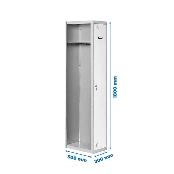 Taquilla 1800x300x500 SIMONLOCKER PROFESIONAL SINGLE 1/1 300 ADDI GR/BL marca SIMONRACK