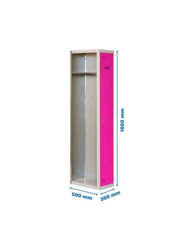 Taquilla 1800x300x500 SIMONLOCKER PROFESIONAL SINGLE 1/1 300 ADDI GR/RS marca SIMONRACK