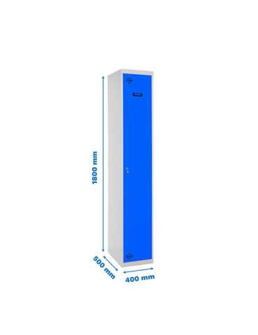 Taquilla 1800x400x500 SIMONLOCKER PROFESIONAL SINGLE 1/1 400 INI GR/AZ marca SIMONRACK