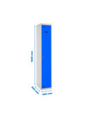 Taquilla 1800x400x500 SIMONLOCKER PROFESIONAL SINGLE 1/1 400 INI GR/AZ marca SIMONRACK