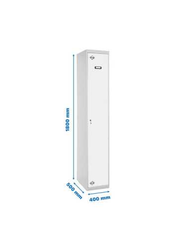 Taquilla 1800x400x500 SIMONLOCKER PROFESIONAL SINGLE 1/1 400 INI GR/BL marca SIMONRACK