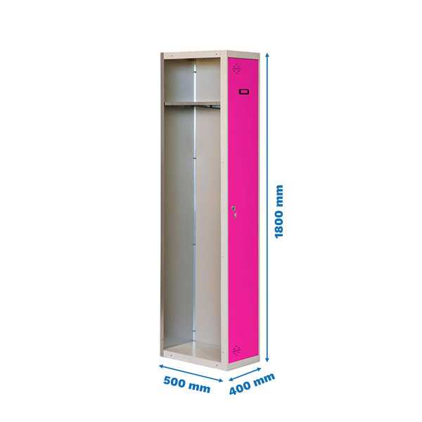 Taquilla 1800x400x500 SIMONLOCKER PROFESIONAL SINGLE 1/1 400 ADDI GR/RS marca SIMONRACK