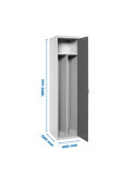 Taquilla 1800x400x500 SIMONLOCKER PROFESIONAL SINGLE-DIV 1/1 400 INI GR/AN marca SIMONRACK
