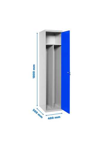 Taquilla 1800x400x500 SIMONLOCKER PROFESIONAL SINGLE-DIV 1/1 400 INI GR/AZ marca SIMONRACK