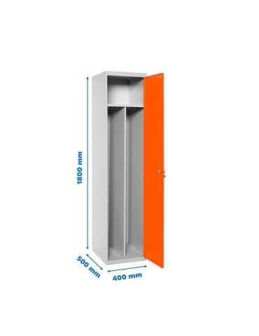 Taquilla 1800x400x500 SIMONLOCKER PROFESIONAL SINGLE-DIV 1/1 400 INI GR/NA marca SIMONRACK