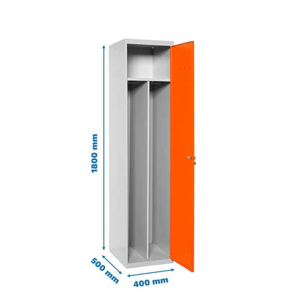 Taquilla 1800x400x500 SIMONLOCKER PROFESIONAL SINGLE-DIV 1/1 400 INI GR/NA marca SIMONRACK