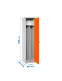 Taquilla 1800x400x500 SIMONLOCKER PROFESIONAL SINGLE-DIV 1/1 400 INI GR/NA marca SIMONRACK