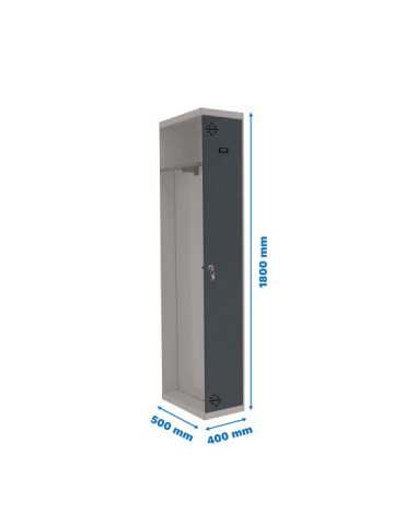 Taquilla 1800x400x500 SIMONLOCKER PROFESIONAL SINGLE-DIV 1/1 400 ADD GR/AN marca SIMONRACK