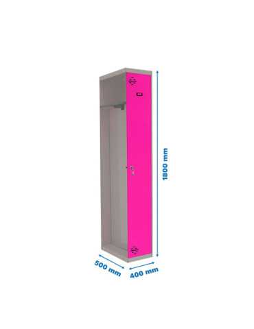 Taquilla 1800x400x500 SIMONLOCKER PROFESIONAL SINGLE-DIV 1/1 400 ADD G/RS marca SIMONRACK