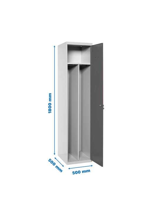 Taquilla 1800x500x500 SIMONLOCKER PROFESIONAL SINGLE-DIV 1/1 500 INI GR/AN marca SIMONRACK