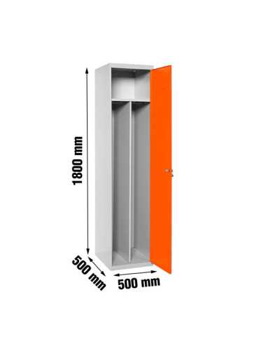 Taquilla 1800x500x500 SIMONLOCKER PROFESIONAL SINGLE-DIV 1/1 500 INI GR/NA marca SIMONRACK