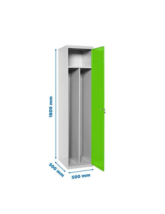 Taquilla 1800x500x500 SIMONLOCKER PROFESIONAL SINGLE-DIV 1/1 500 INI GR/VE marca SIMONRACK