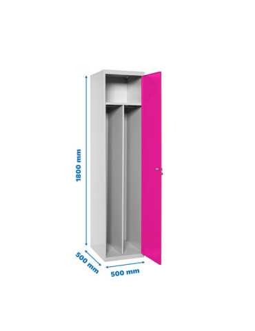 Taquilla 1800x500x500 SIMONLOCKER PROFESIONAL SINGLE-DIV 1/1 500 INI GR/RS marca SIMONRACK