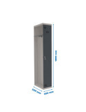 Taquilla 1800x500x500 SIMONLOCKER PROFESIONAL SINGLE-DIV 1/1 500 ADD GR/AN marca SIMONRACK