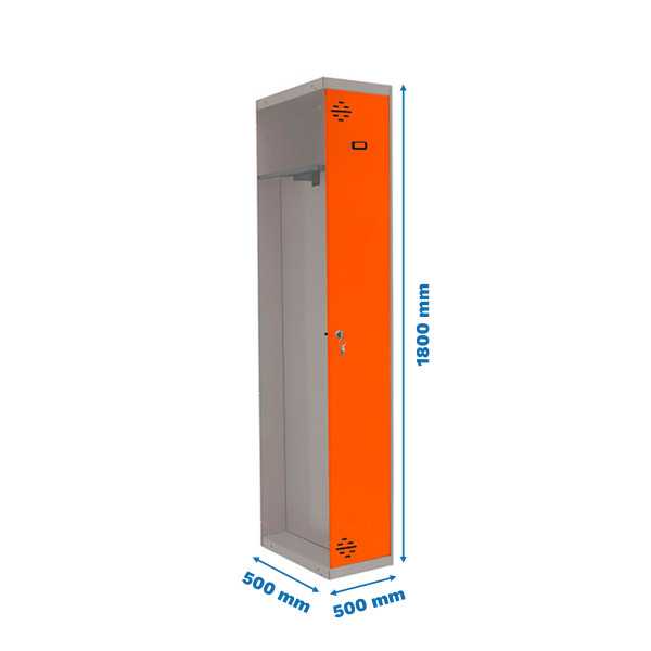 Taquilla 1800x500x500 SIMONLOCKER PROFESIONAL SINGLE-DIV 1/1 500 ADD GR/NA marca SIMONRACK