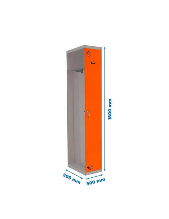 Taquilla 1800x500x500 SIMONLOCKER PROFESIONAL SINGLE-DIV 1/1 500 ADD GR/NA marca SIMONRACK
