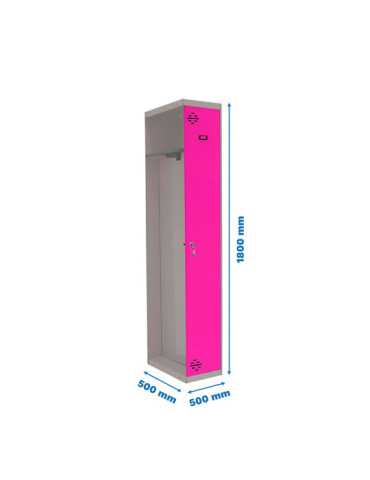 Taquilla 1800x500x500 SIMONLOCKER PROFESIONAL SINGLE-DIV 1/1 500 ADD GR/RS marca SIMONRACK