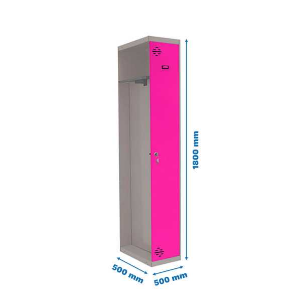 Taquilla 1800x500x500 SIMONLOCKER PROFESIONAL SINGLE-DIV 1/1 500 ADD GR/RS marca SIMONRACK