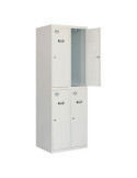 Taquilla 1800x600x500 SIMONLOCKER PROFESIONAL TANDEM 2/4 300 (600) GRIS marca SIMONRACK