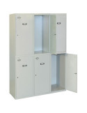 Taquilla 1800x900x500 SIMONLOCKER PROFESIONAL TANDEM 3/6 300 (900) GRIS marca SIMONRACK