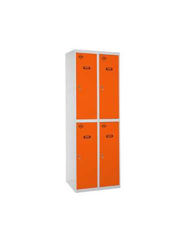 Taquilla 1800x600x500 SIMONLOCKER PROFESIONAL TANDEM 2/4 300 (600) GR/NA marca SIMONRACK