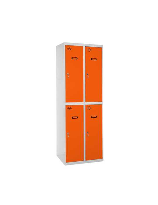 Taquilla 1800x600x500 SIMONLOCKER PROFESIONAL TANDEM 2/4 300 (600) GR/NA marca SIMONRACK
