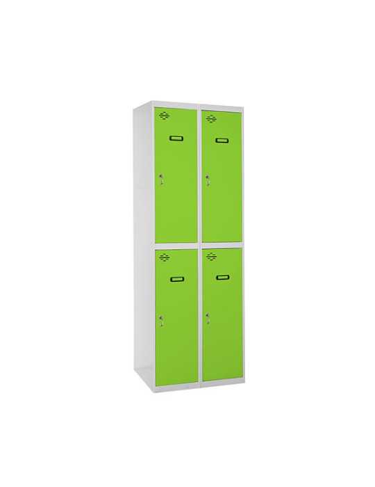 Taquilla 1800x600x500 SIMONLOCKER PROFESIONAL TANDEM 2/4 300 (600) GR/VE marca SIMONRACK