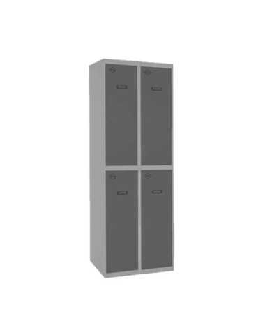 Taquilla 1800x600x500 SIMONLOCKER PROFESIONAL TANDEM 2/4 300 (600) GR/AN marca SIMONRACK
