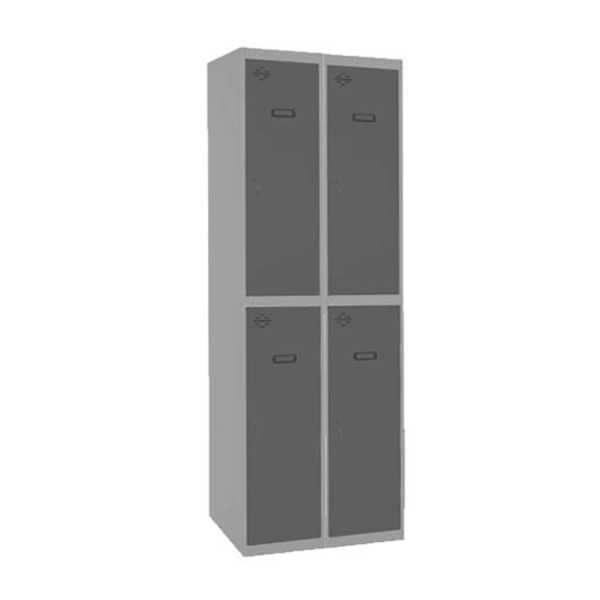 Taquilla 1800x600x500 SIMONLOCKER PROFESIONAL TANDEM 2/4 300 (600) GR/AN marca SIMONRACK