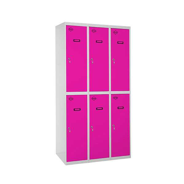 Taquilla 1800x900x500 SIMONLOCKER PROFESIONAL TANDEM 3/6 300 (900) GR/RO marca SIMONRACK
