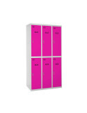 Taquilla 1800x900x500 SIMONLOCKER PROFESIONAL TANDEM 3/6 300 (900) GR/RO marca SIMONRACK