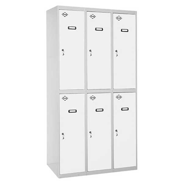 Taquilla 1800x900x500 SIMONLOCKER PROFESIONAL TANDEM 3/6 300 (900) GR/BL marca SIMONRACK